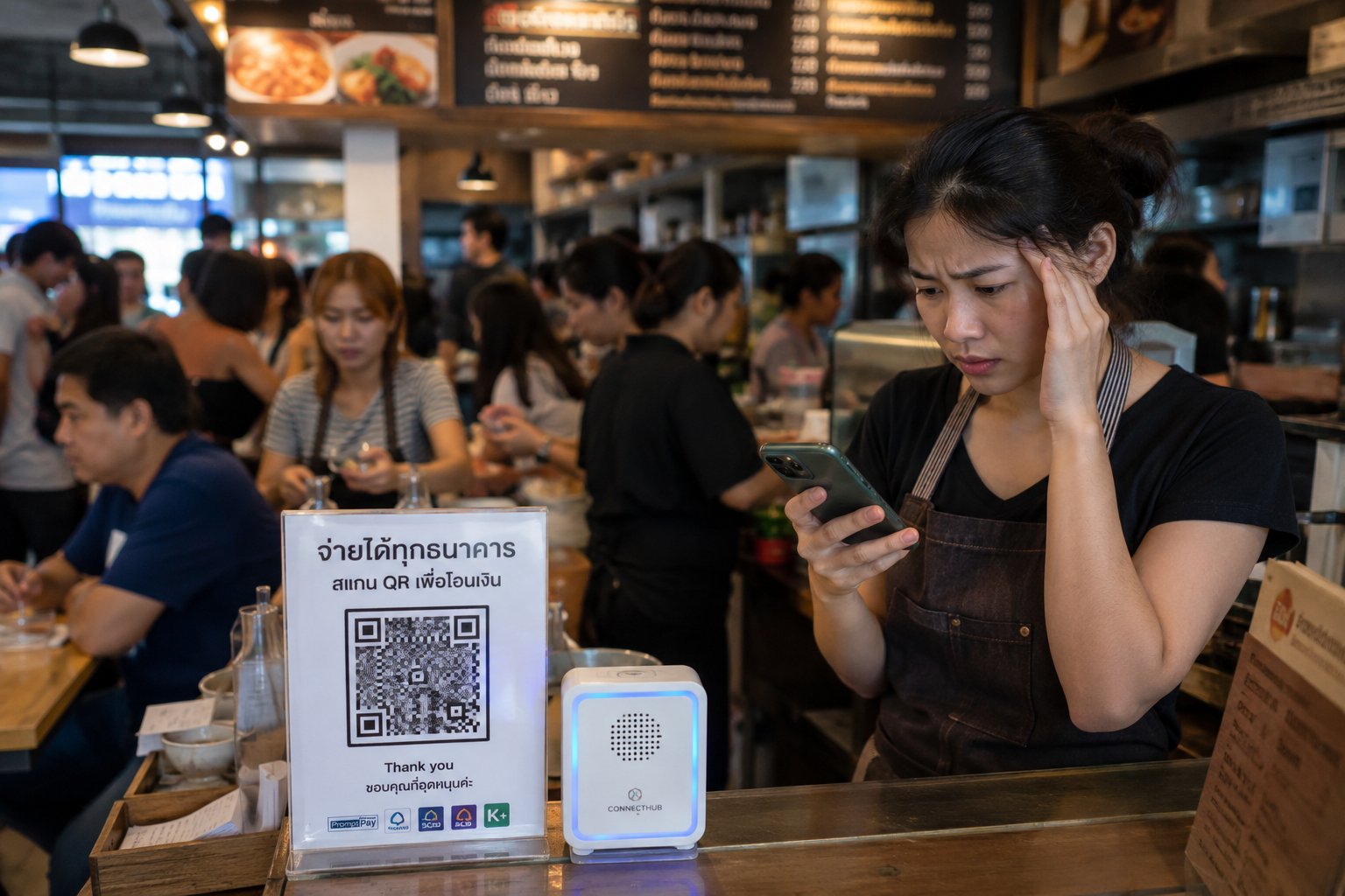 ทำไมบางร้านตรวจสอบยอดโอนไม่ทันในช่วงลูกค้าเยอะ